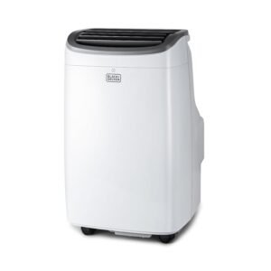 BLACK+DECKER 8,000 BTU Portable Air Conditioner for Rooms up to 350 Sq. with Remote Control, White
