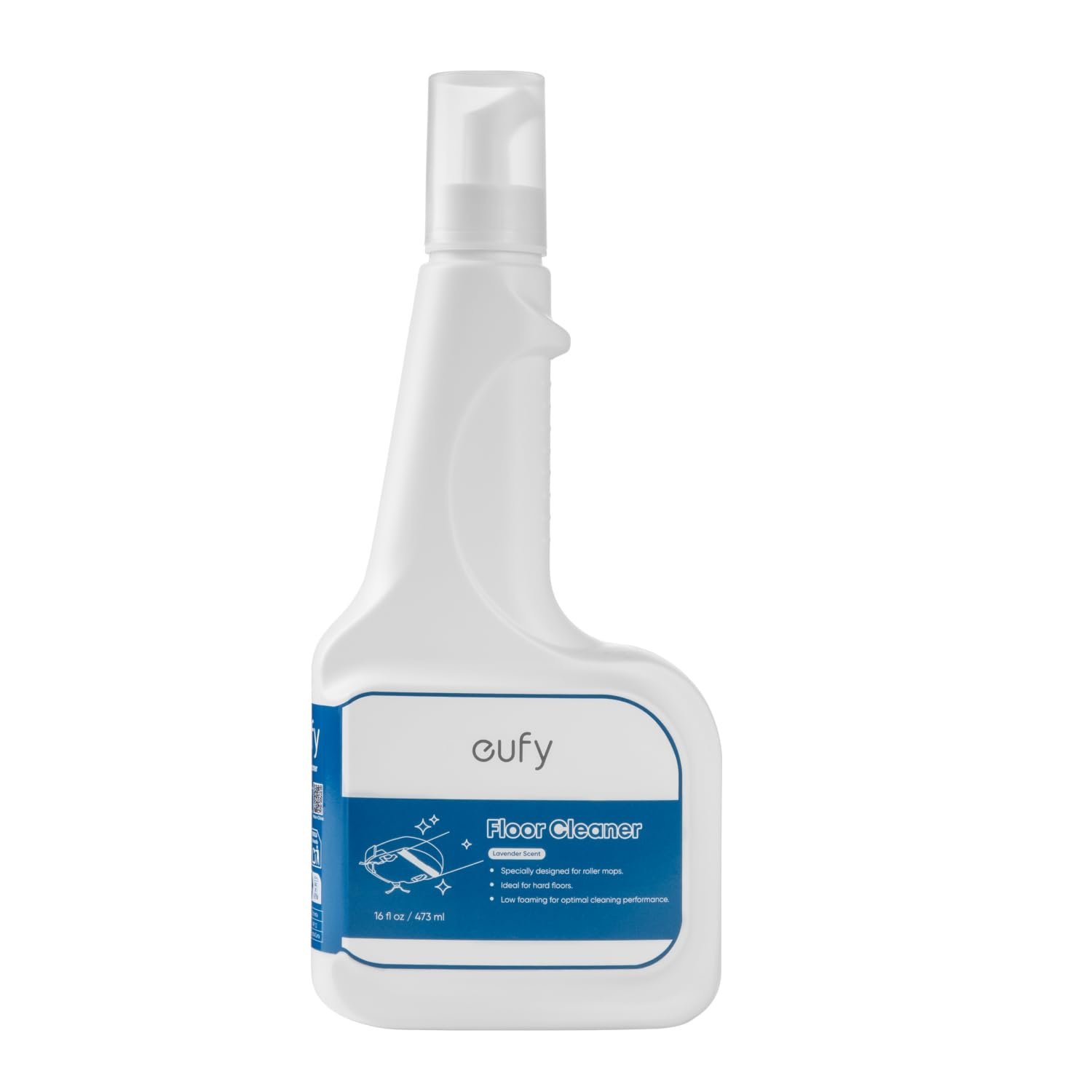 eufy RoboVac Hard Floor Cleaning Solution, Dilution Ratio 1:200, 473 ml, Floor Cleaner, Plant-Based,Compatible with E28
