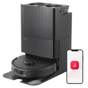 roborock Qrevo S Robot Vacuum and Mop, Self-Drying, Auto Mop Washing, 7000Pa Suction, Self-Emptying & Refilling, 10mm Auto Lifting, 200RPM Spinning Mops, Smart Obstacle...