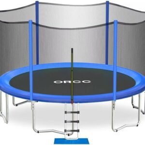 ORCC 1200LBS Weight Capacity Trampoline 16 15 14 12 10 8FT Outdoor Yard Trampolines for Kids Adults Outdoor Yard Trampolines for Kids Adults